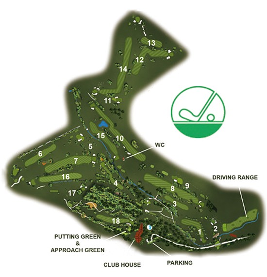Karte Fioranello Golf Club